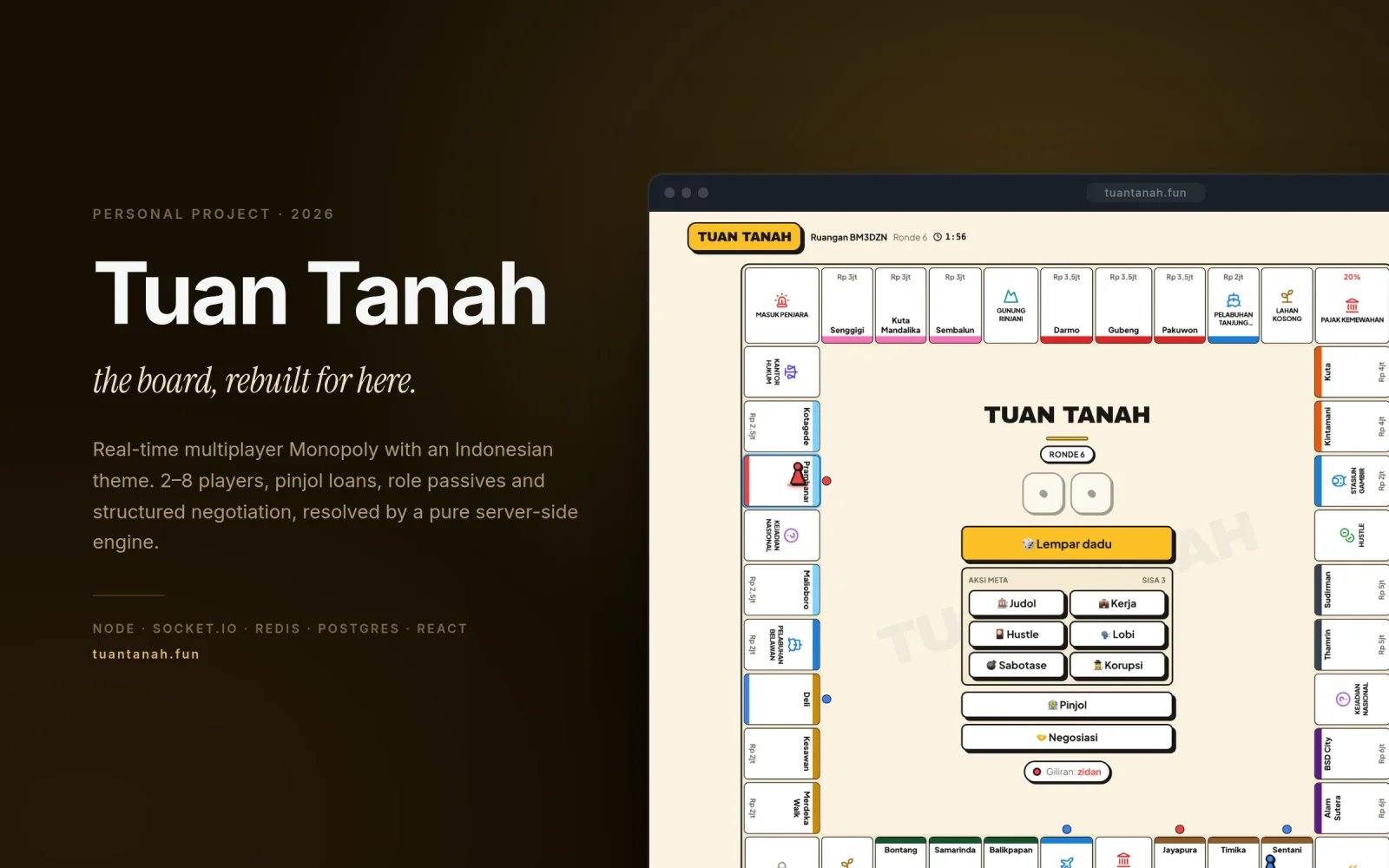 Tuan Tanah interface